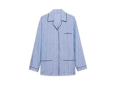 PRADA Women's Striped Chambray Shirt "Blue"