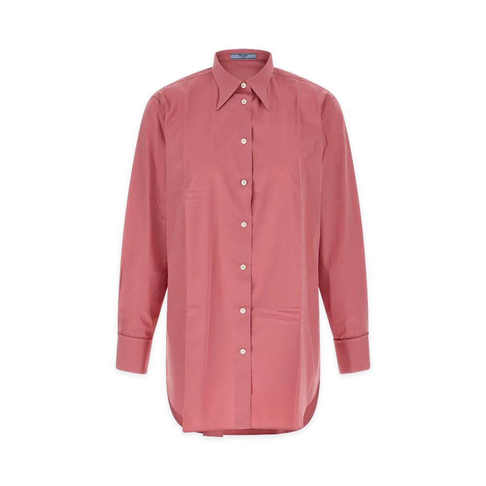 PRADA Women's Poplin Shirt "Pink"