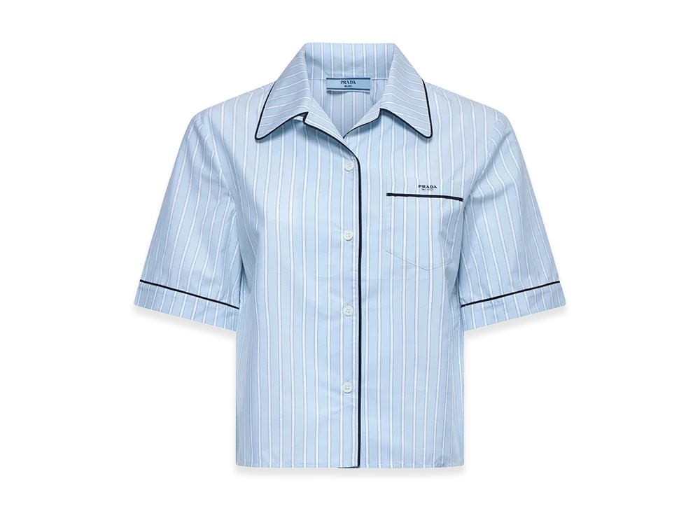 PRADA Women's Striped Shirt "Lightblue"