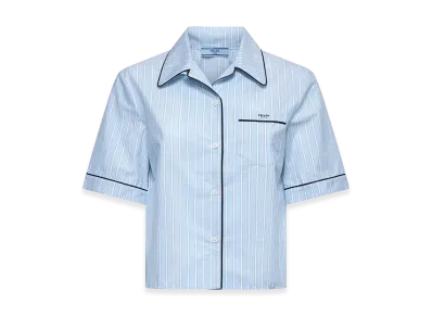 PRADA Women's Striped Shirt "Lightblue"
