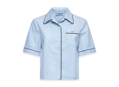 PRADA Women's Short Sleeve Shirts "LIght Blue"