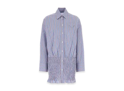 PRADA Women's Embroidepoplin Shirt "Stripped"