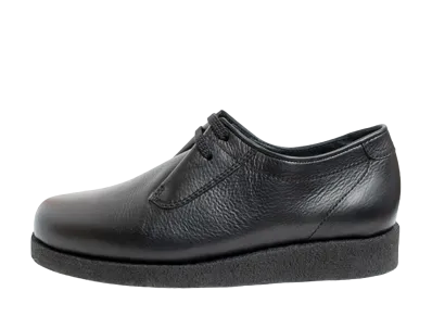 Padmore&Barnes Plain Toe Shoes Leather "Black"