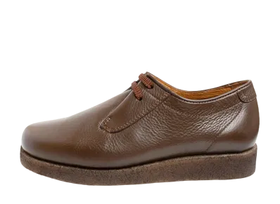 Padmore&Barnes Plain Toe Shoes Leather "Brown"