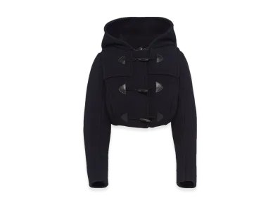 PRADA Women's Cropped Duffle Jacket "Navy"