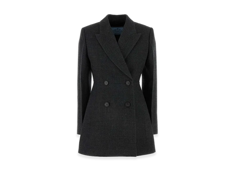 PRADA Women's Wool Blazer "Gray"