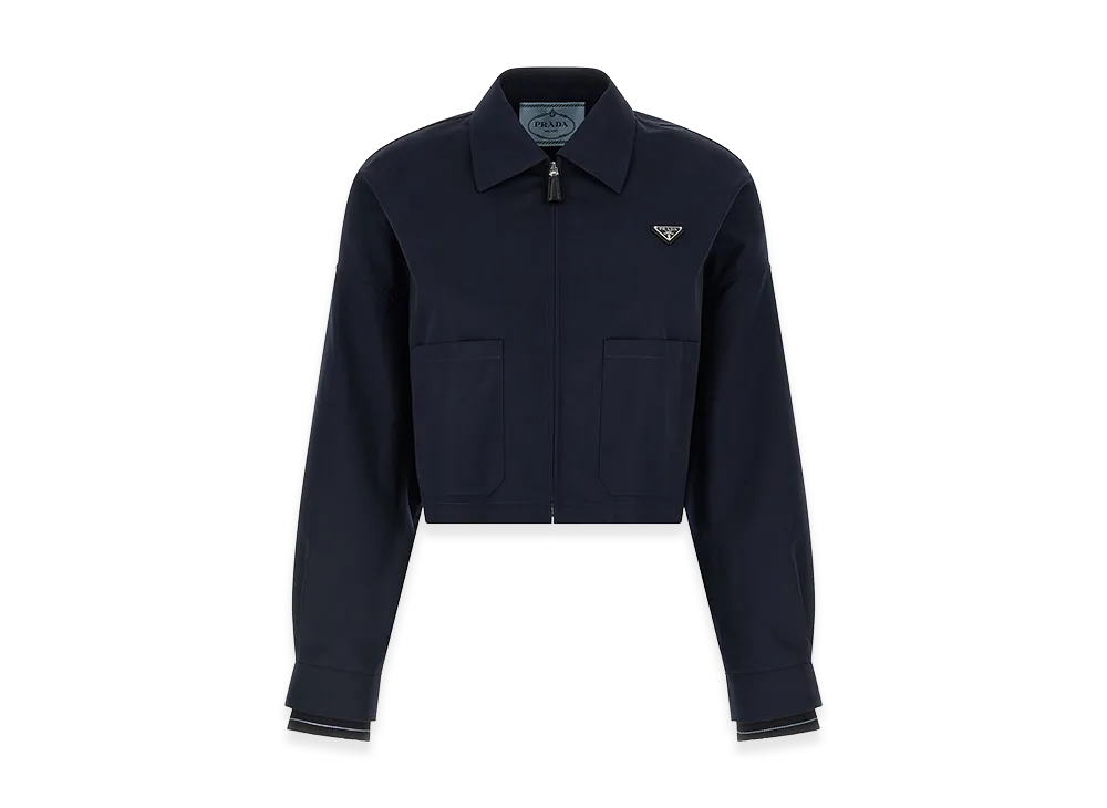 PRADA Women's Blouson Crop "Blue"