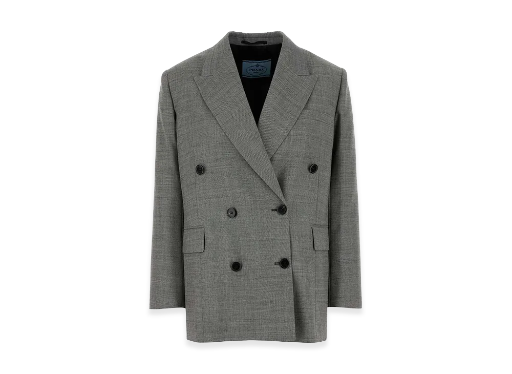 PRADA Women's Wool Blazer "Grey"