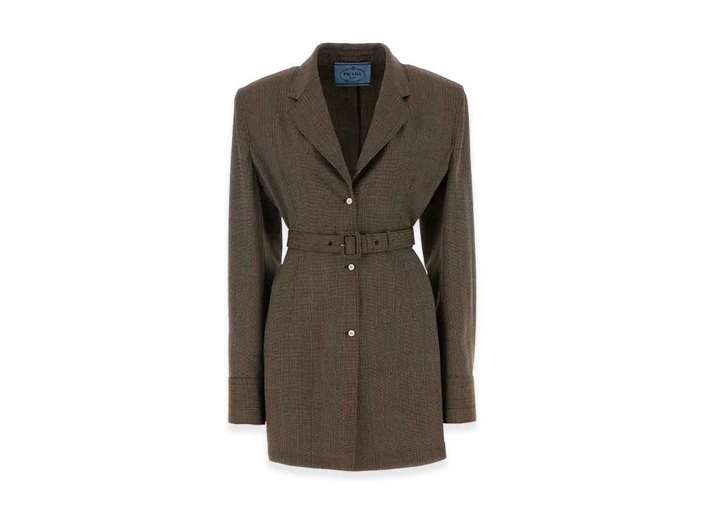 PRADA Women's Wool Blazer "Brown"