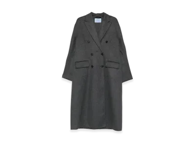 PRADA Women's Wool Blend Coat "Dark Gray"