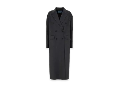 PRADA Women's Wool Blend Coat "Grey"