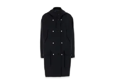 PRADA Women's Mohair Blend Overcoat "Blue"