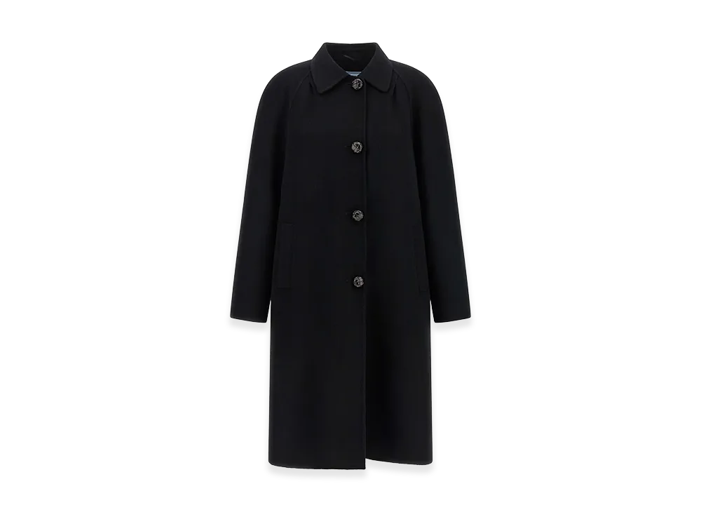 PRADA Women's Wool Blend Coat "Black"