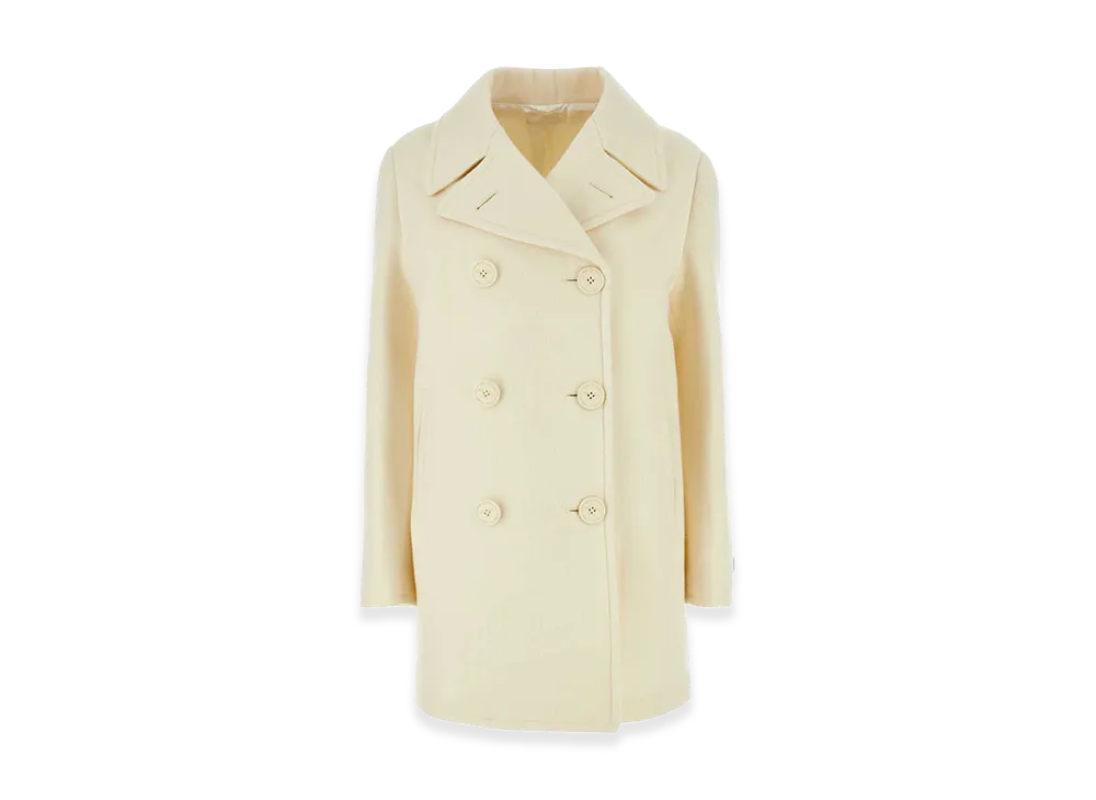 PRADA Women's Wool Blend Coat "White"