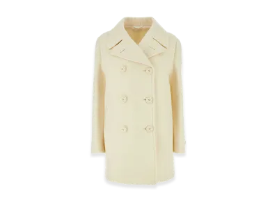 PRADA Women's Wool Blend Coat "White"