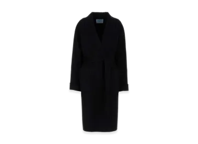 PRADA Women's Wool Blend Coat "Black"