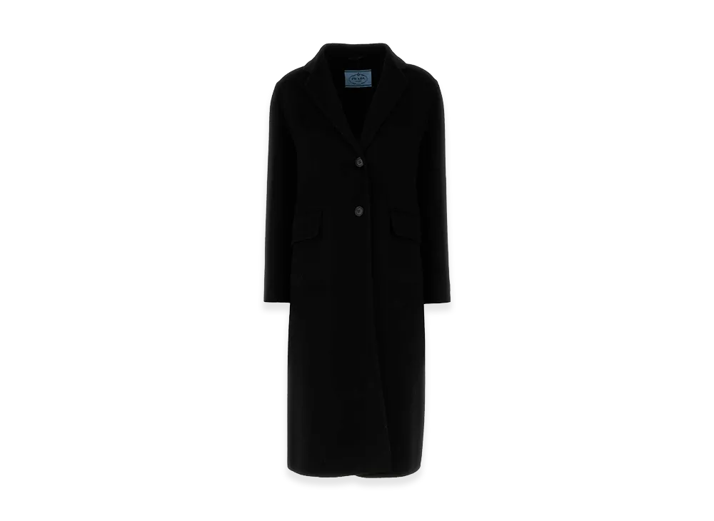 PRADA Women's Wool Blend Coat "Black"