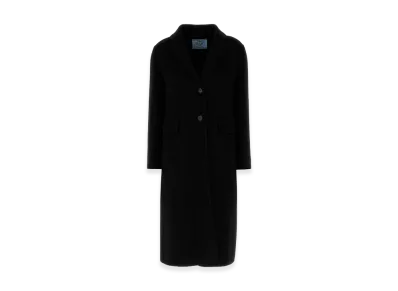 PRADA Women's Wool Blend Coat "Black"