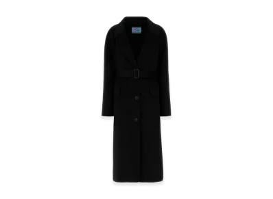 PRADA Women's Wool Blend Coat "Black"
