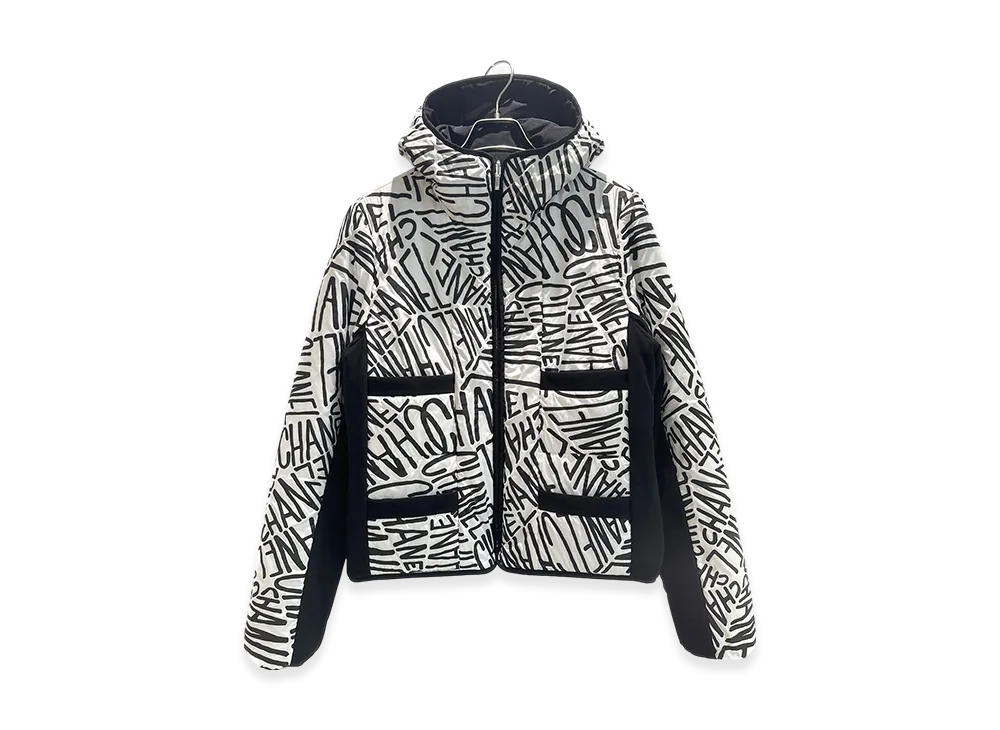 CHANEL Reversible Down Jacket "Black/White"