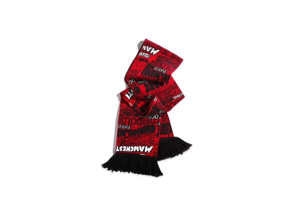 CHANEL Scarf Cotton "Red/Black/White"