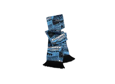 CHANEL Scarf Cotton "Light Blue/Blue/Black"