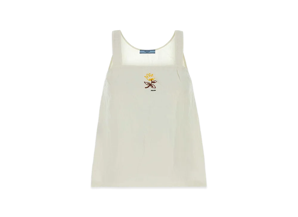 PRADA Women's Linen Top "White"