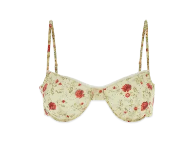 PRADA Women's Printed Nylonette Crop-Top "Multicolor"
