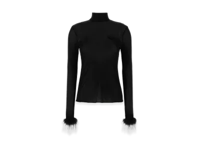 PRADA Women's Jersey Top "Black"