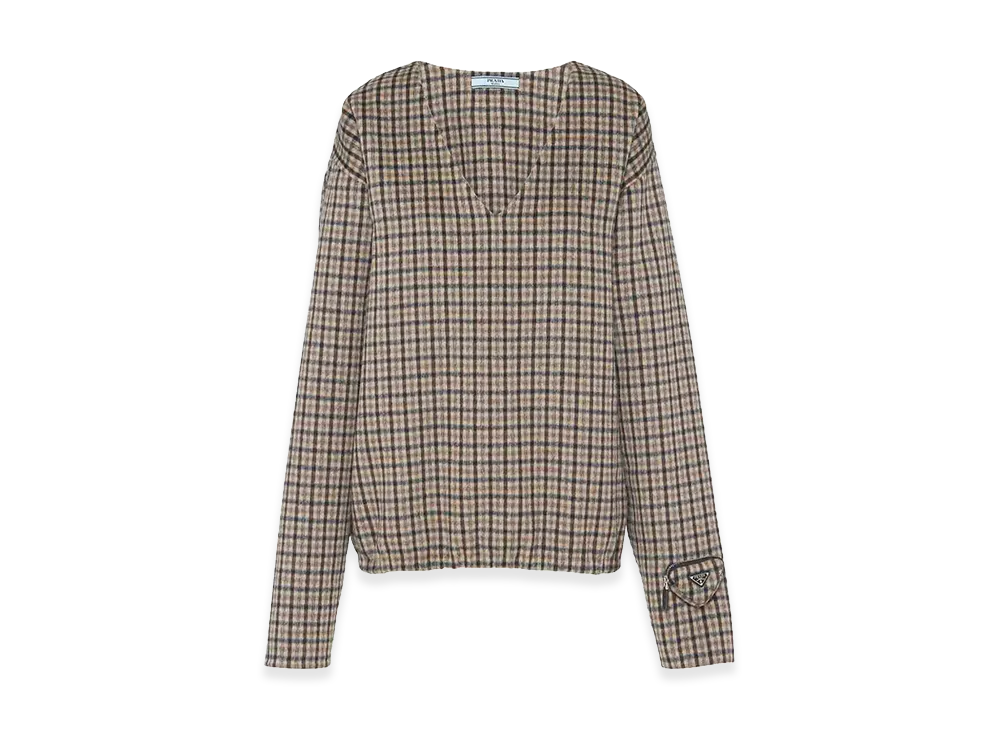PRADA Wonen's V-Neck "Brown"