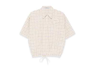 PRADA Wonen's Cropped Shirt "Beige"
