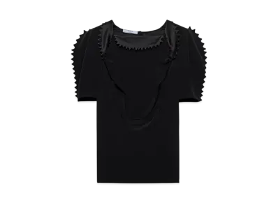PRADA Women's Cady Crepe Top "Black"