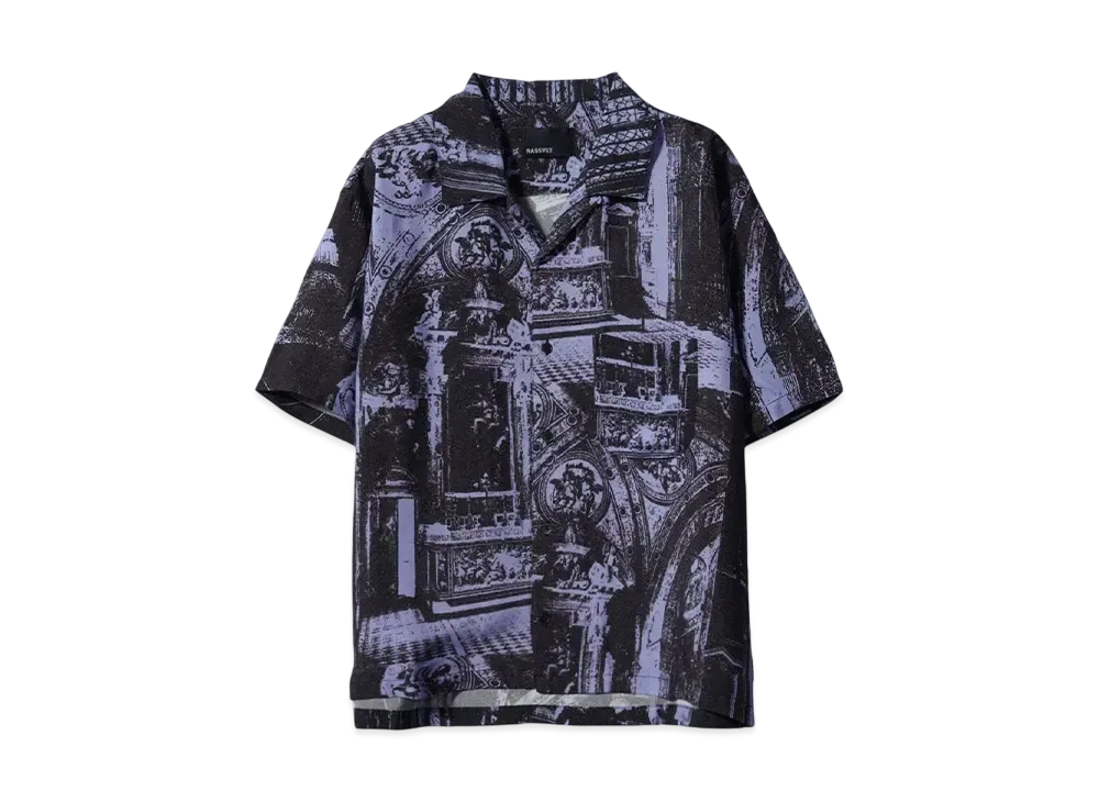 RASSVET MEN RAY SS SHIRT WOVEN "PRINT"
