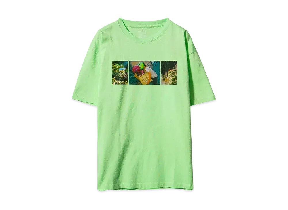 RASSVET MEN LA MELANCOLIA PLEASE SMILE NOW T-SHIRT "LIME GREEN"