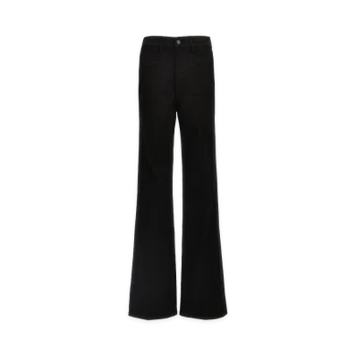 TOM FORD Women's Stretch Twill Denim Wide Flare Jeans "Black"