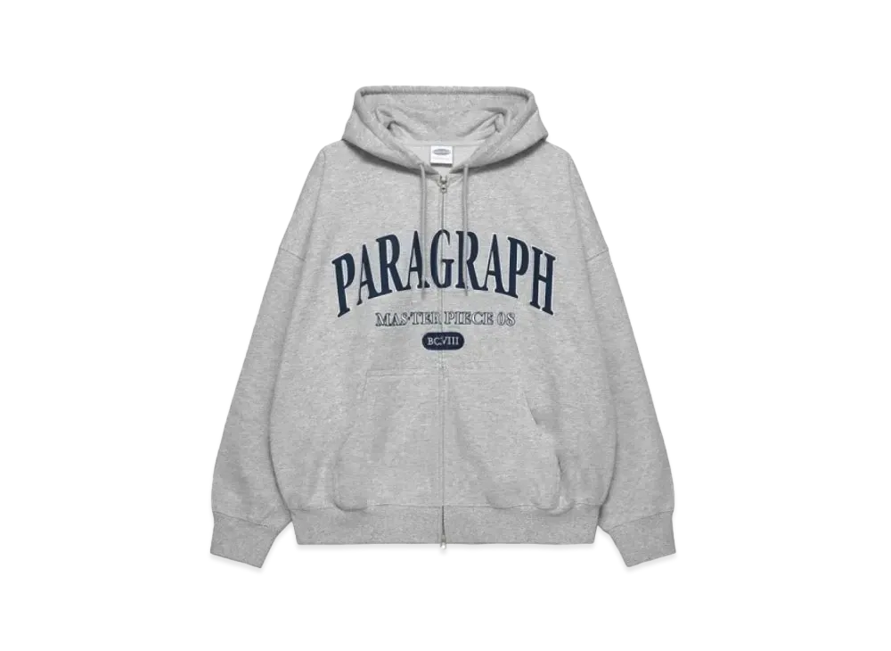 Paragraph Masterpiece Zip Hoodie "Grey"