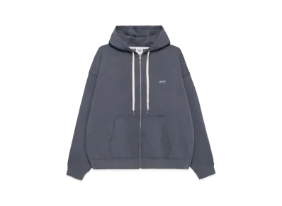 Paragraph Logo Badge Zip Hoodie "Navy"
