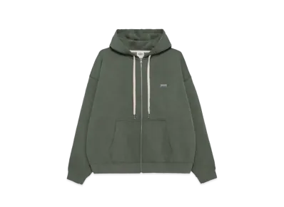 Paragraph Logo Badge Zip Hoodie "Green"