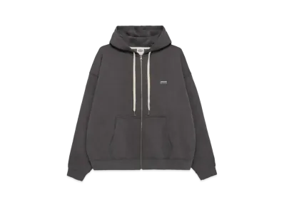 Paragraph Logo Badge Zip Hoodie "Charcoal"