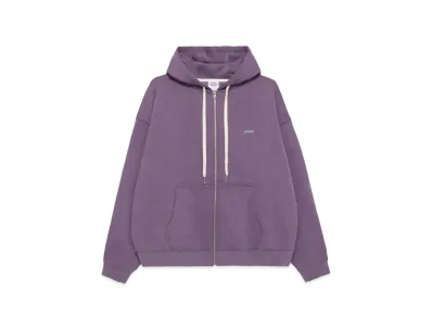 Paragraph Logo Badge Zip Hoodie "Purple"