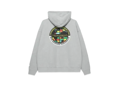 Paragraph Circle Map Zip Hoodie "Grey"