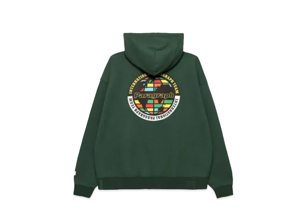 Paragraph Circle Map Zip Hoodie "Green"