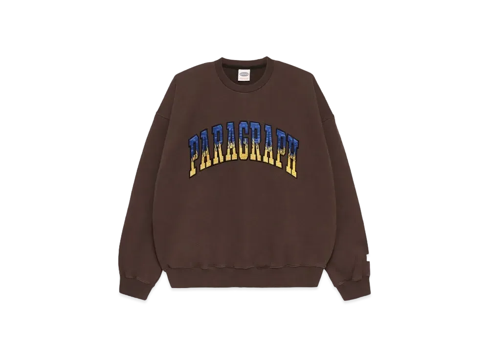 Paragraph Flame Logo Crew "Brown"