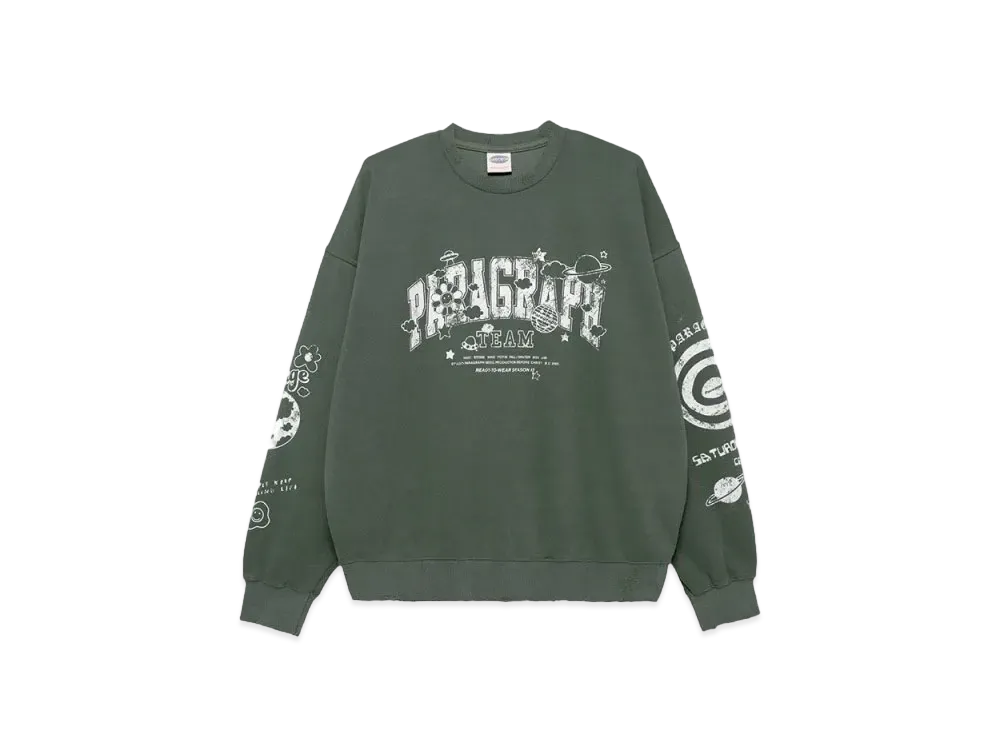Paragraph Damaged Happy Smile Crew "Khaki"