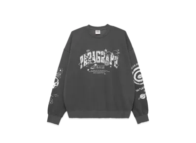Paragraph Damaged Happy Smile Crew "Charcoal"