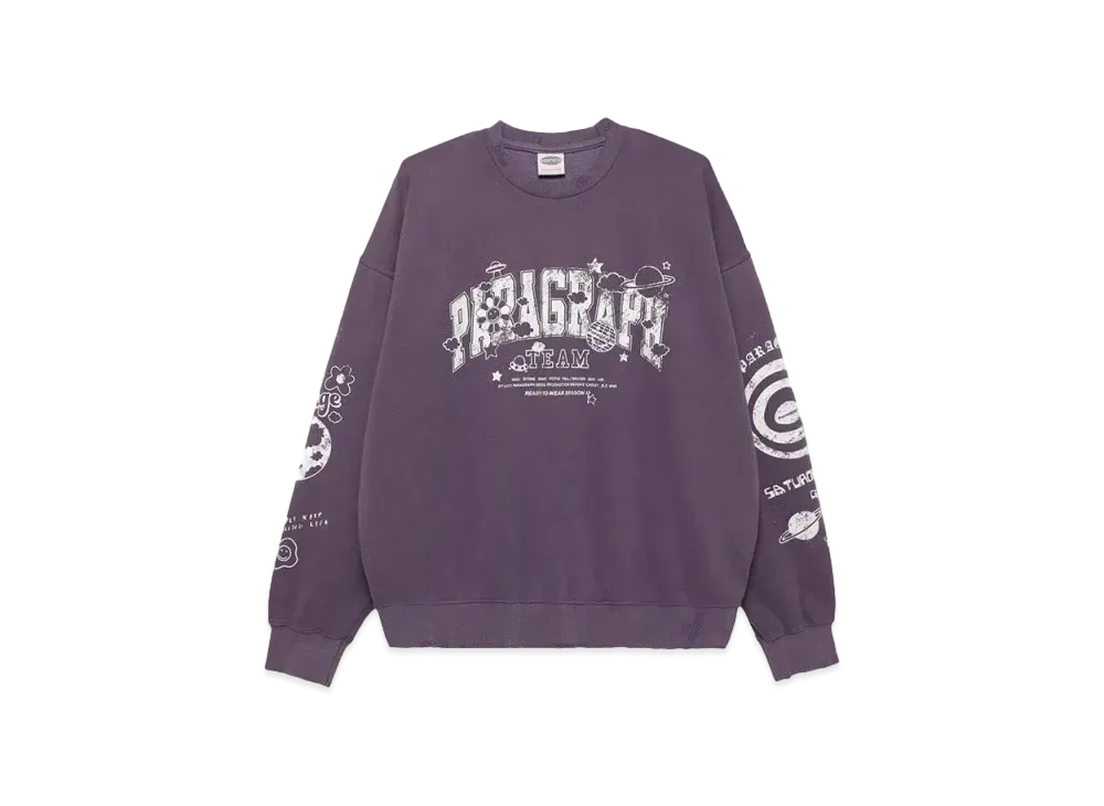 Paragraph Damaged Happy Smile Crew "Purple"