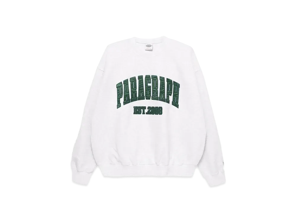 Paragraph Satin Logo Crew "Melange"