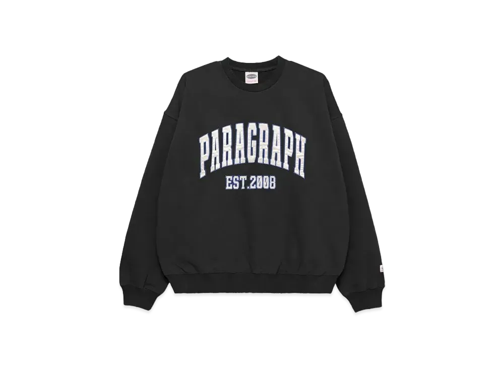paragraph トレーナー　ブラック Paragraph ブラック スウェット トレーナー - メルカリ