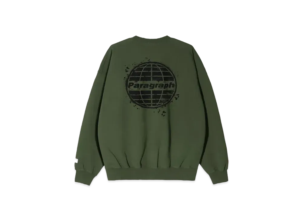 Paragraph Spray Circle Logo Crew "Green"
