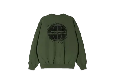 Paragraph Spray Circle Logo Crew "Green"